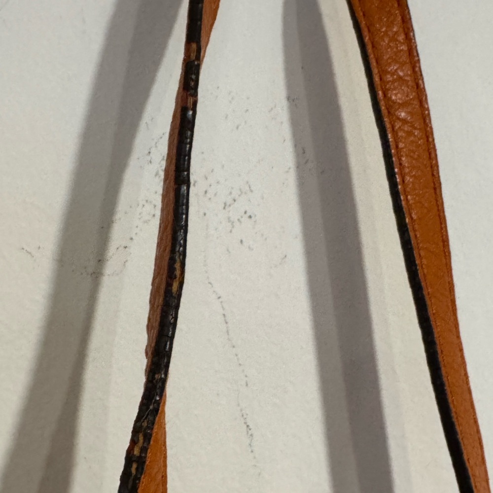 MICHAEL KORS Charlton Brown Leather Gold Push Lock Crossbody Shoulder Bag Purse - Picture 8 of 16